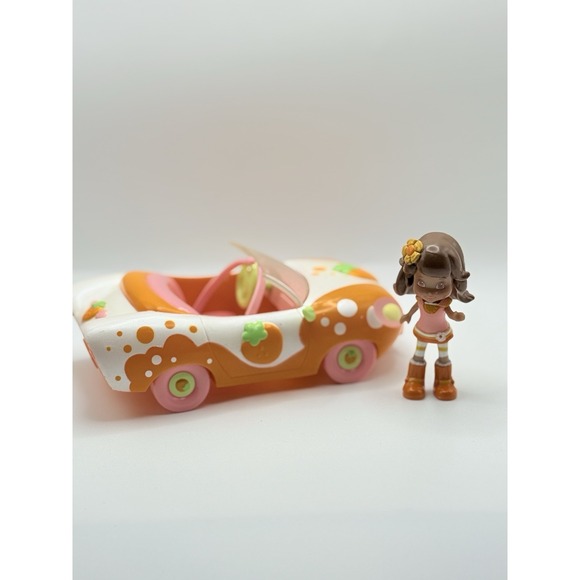 Hasbro Other - Strawberry Shortcake Berry Bitty Market Orange Blossom 3" Doll  & Car 2008